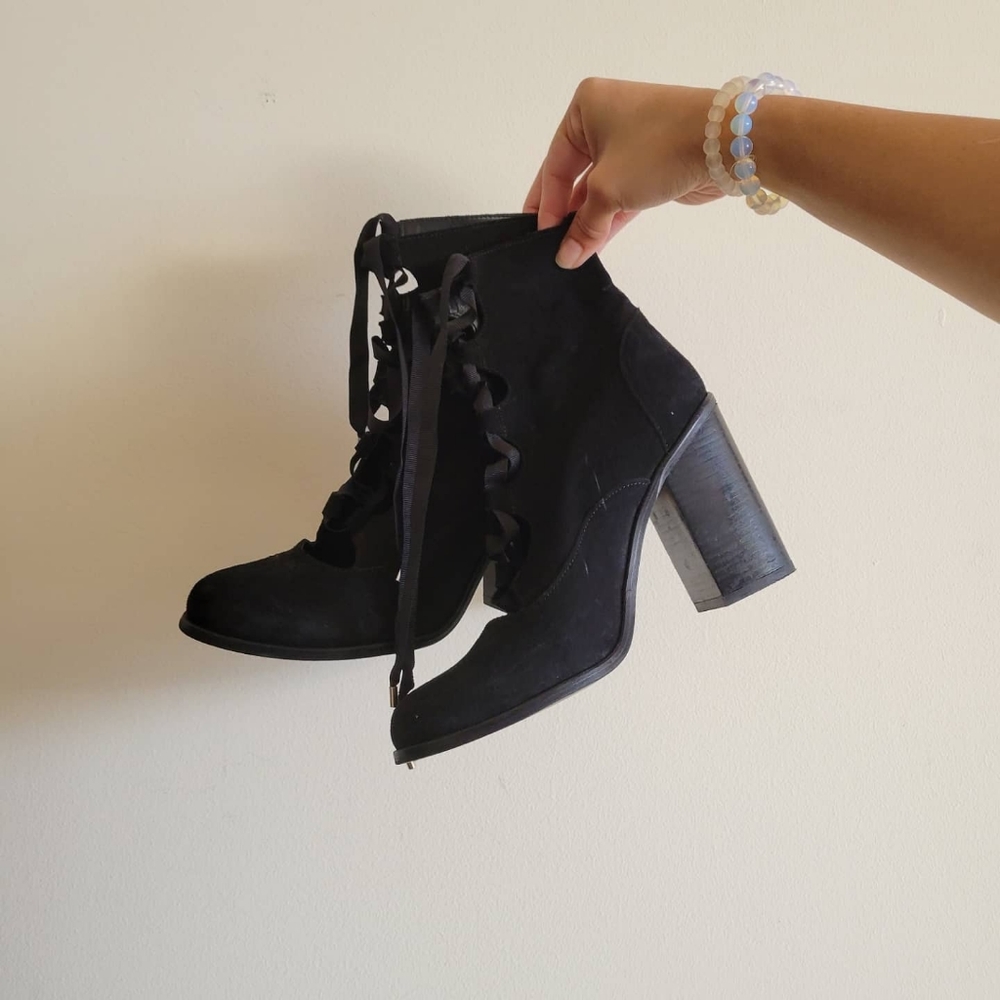 Topshop Lace Up Booties